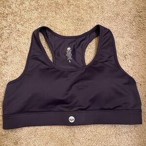 Senita Athletics Black Racerback Sports Bra